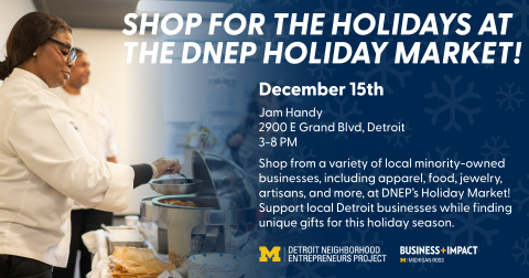 DNEP Holiday Market flyer
